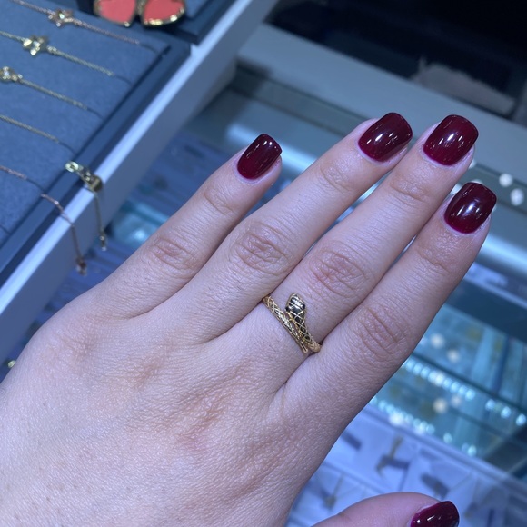 14kt gold snake ring - Picture 3 of 3